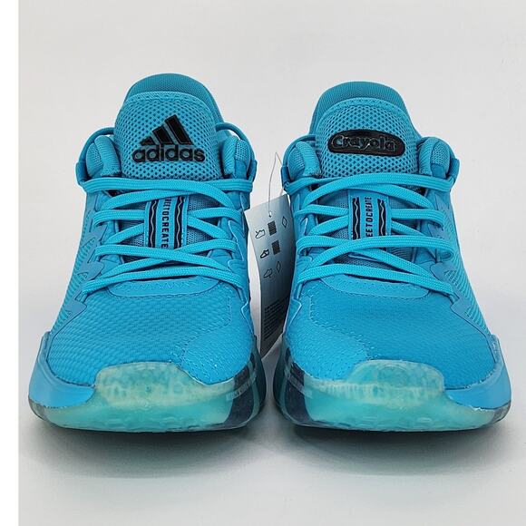 Adidas D.O.N. Issue 2 Crayola Signal Cyan Sky Blue Sneakers – NWT Size 7.5 - Picture 7 of 11